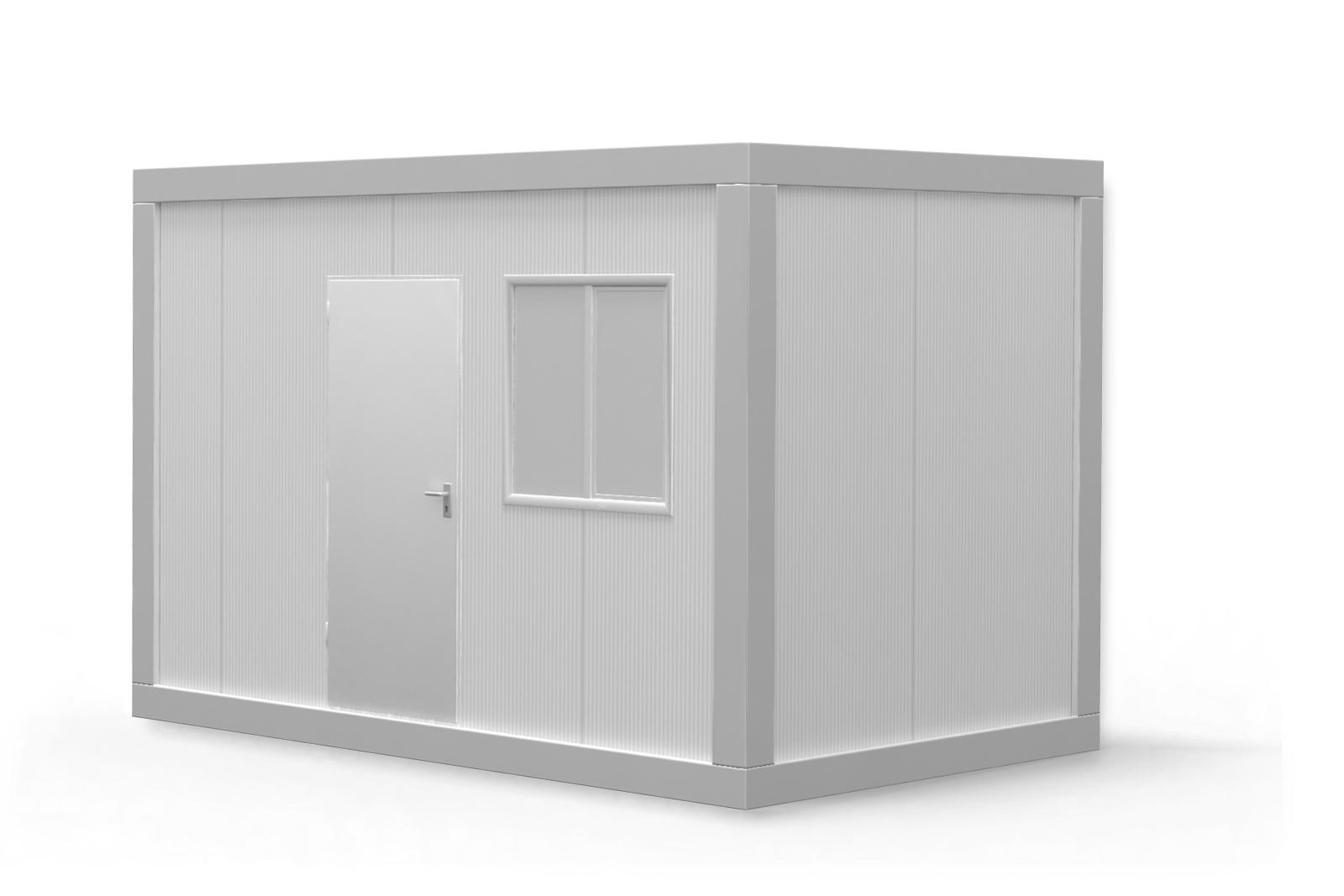 Container Birou 4m  White Classic 1 Window ContainerMod