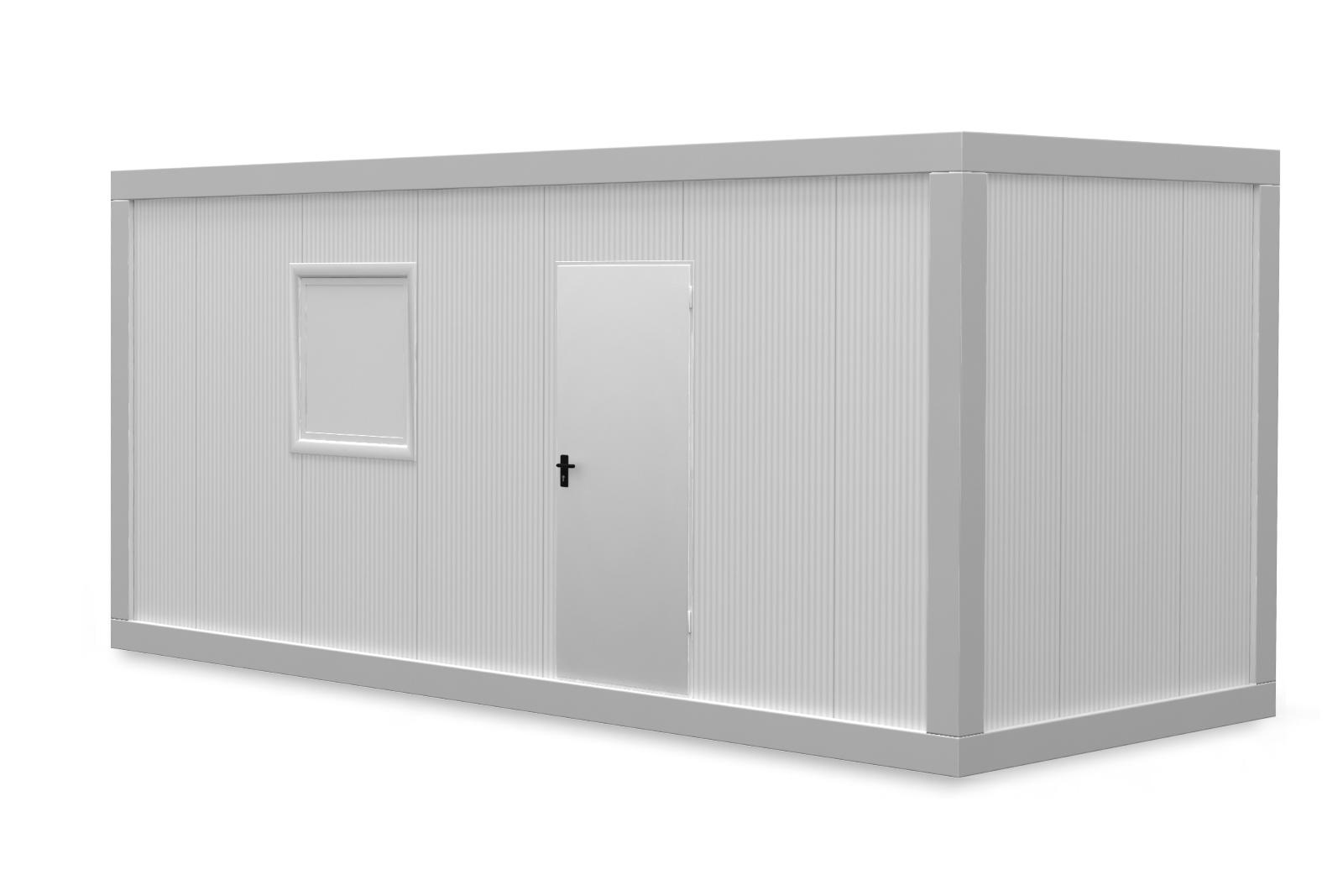 Container Birou 6m Verde 1 Geam Simplu ContainerMod